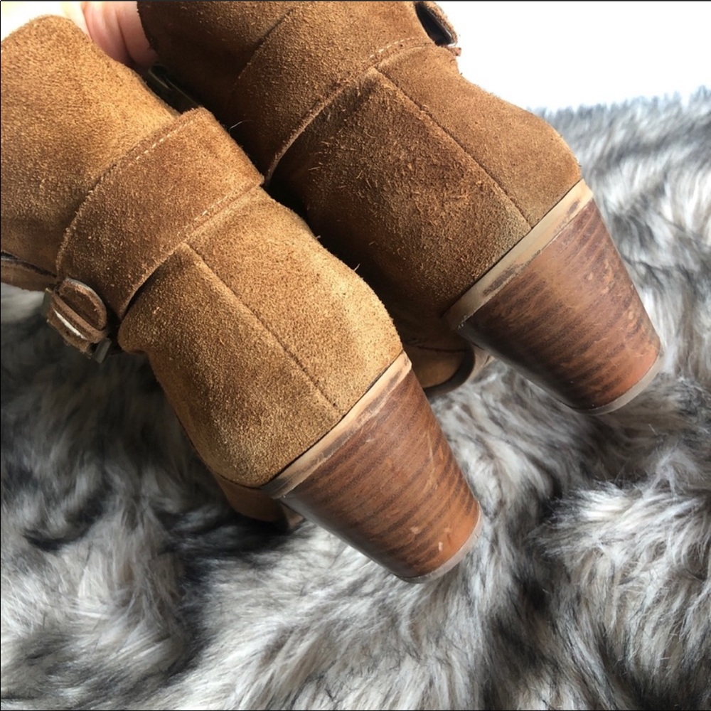 Sam Edelman Lynne Cognac Suede Boots - Picture 5 of 9